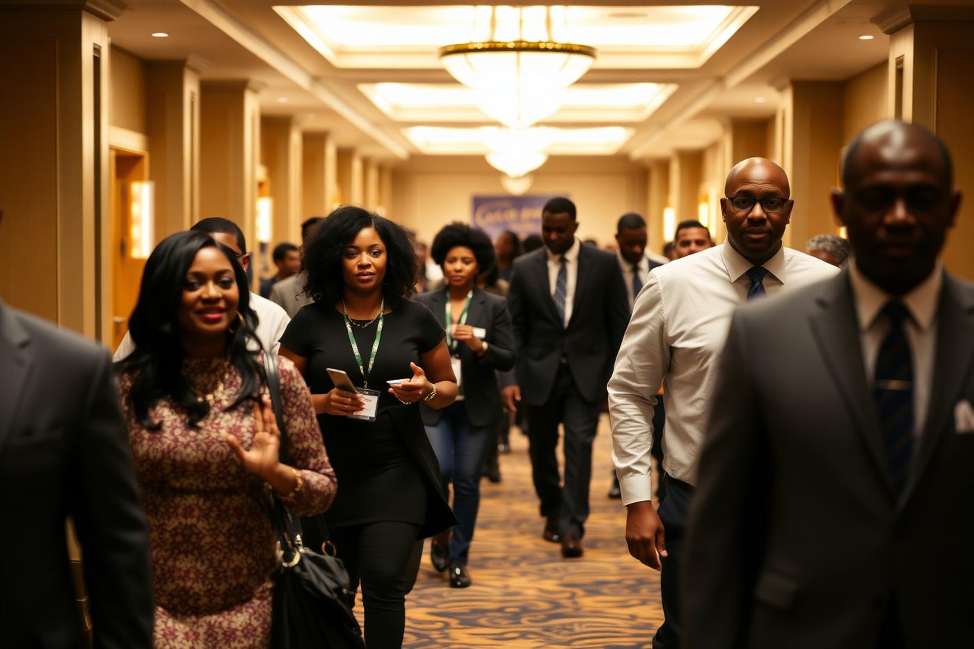 Fellowship in the convention hall